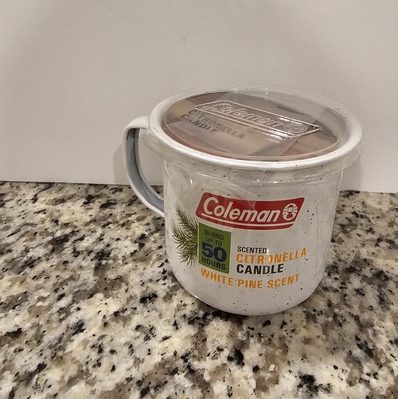 Coleman Citronella Candle,White  Pine Scent, Tin Mug, 50 Hour Burn - Picture 1 of 1